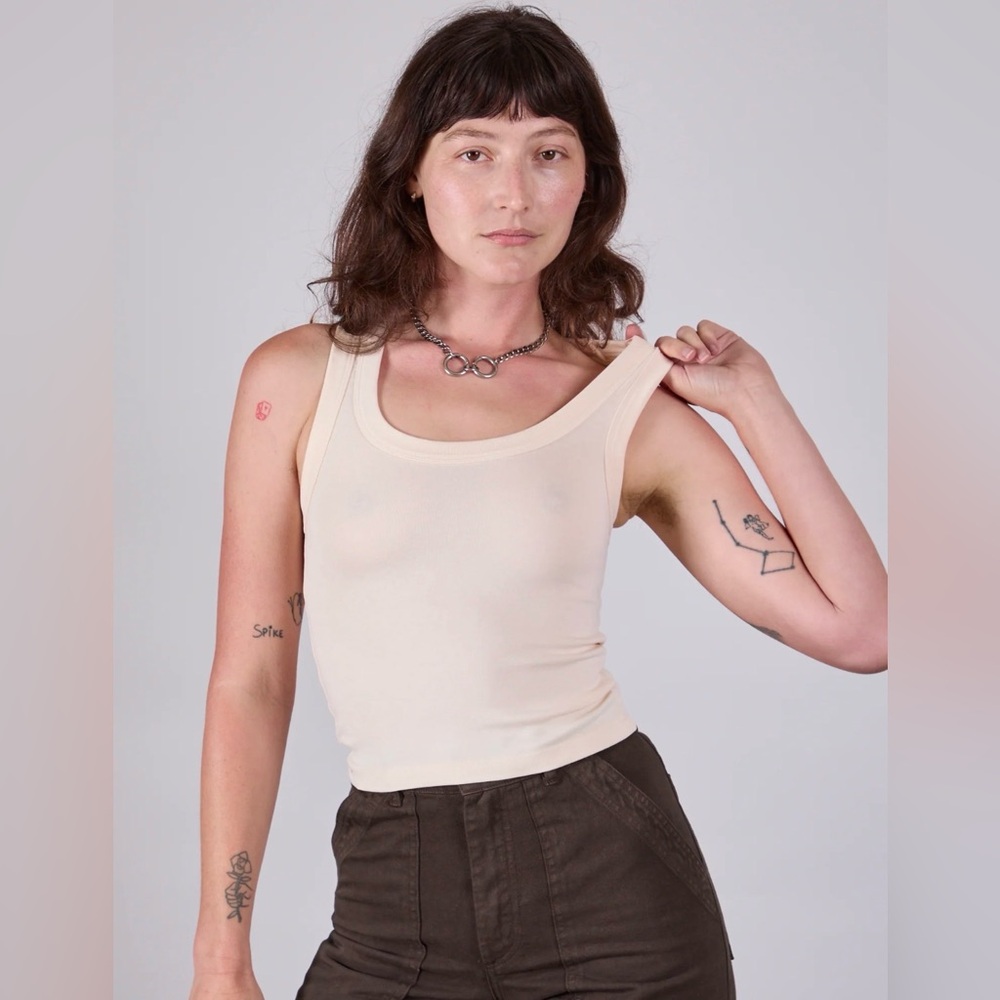 NWOT Big Bud Press Tank Top - Off White